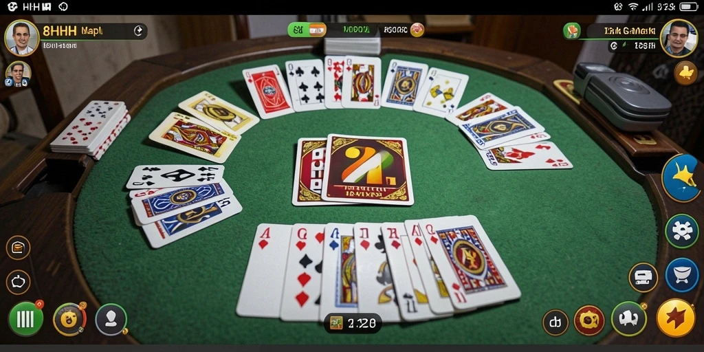 Tampilan gameplay seru Gaple di 8HHH