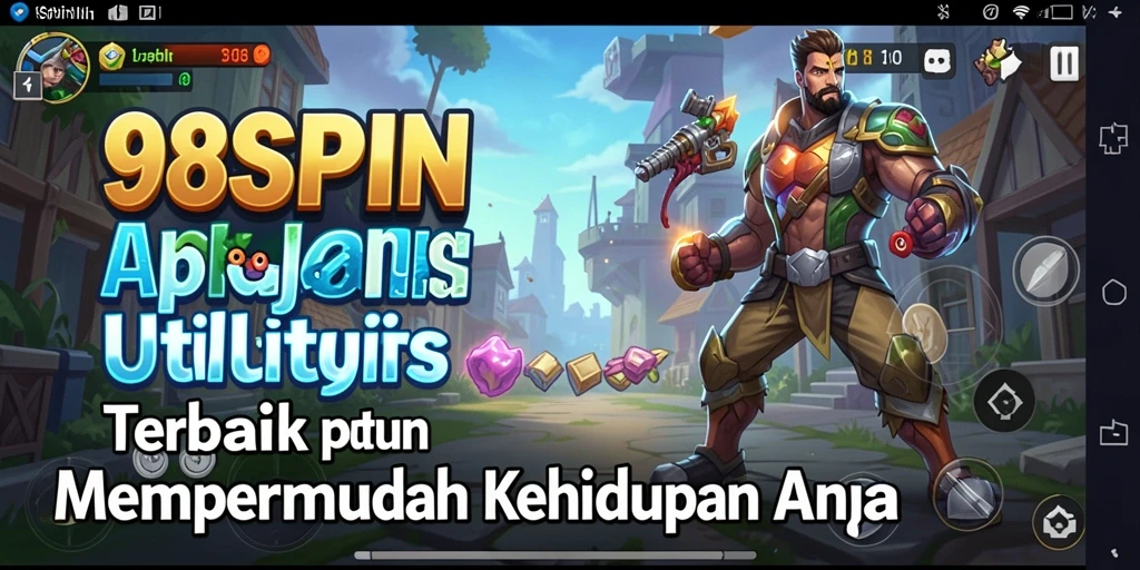 Tampilan antarmuka pengguna 98SPIN yang intuitif dan menarik.