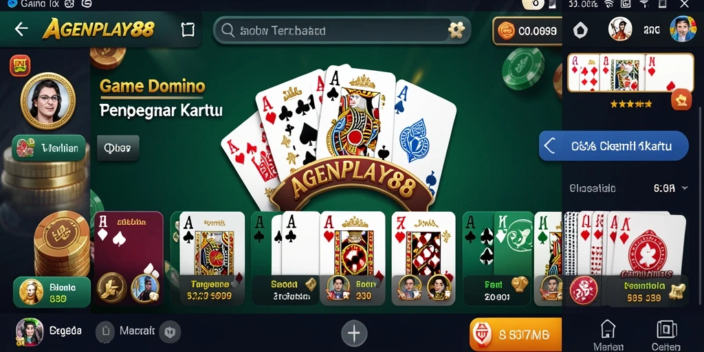 Gameplay seru domino di AGENPLAY88 dengan teman-teman.