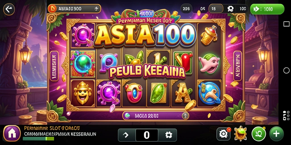 Gameplay ASIA100 yang seru dengan tema slot yang beragam.