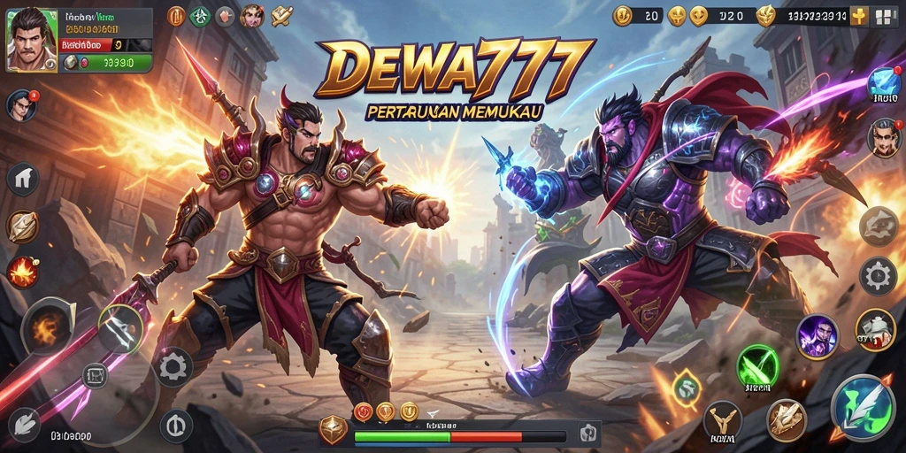 Tampilan aksi seru dalam gameplay DEWA777 yang menarik.