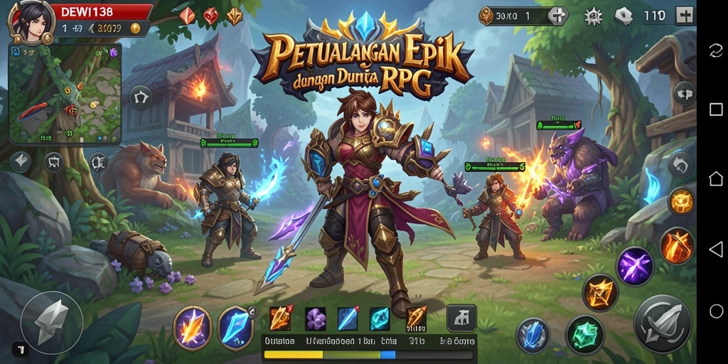 Tampilan gameplay DEWI138 yang mendebarkan dan mendalam.