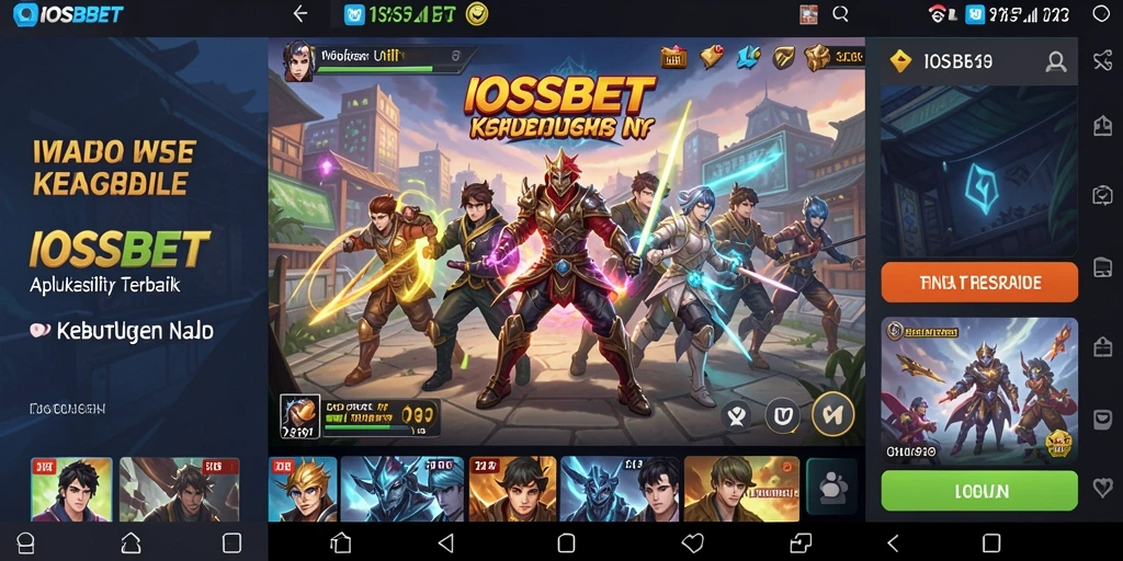 Screenshot utama menunjukkan antarmuka pengguna IOSBET yang bersih dan fungsional.