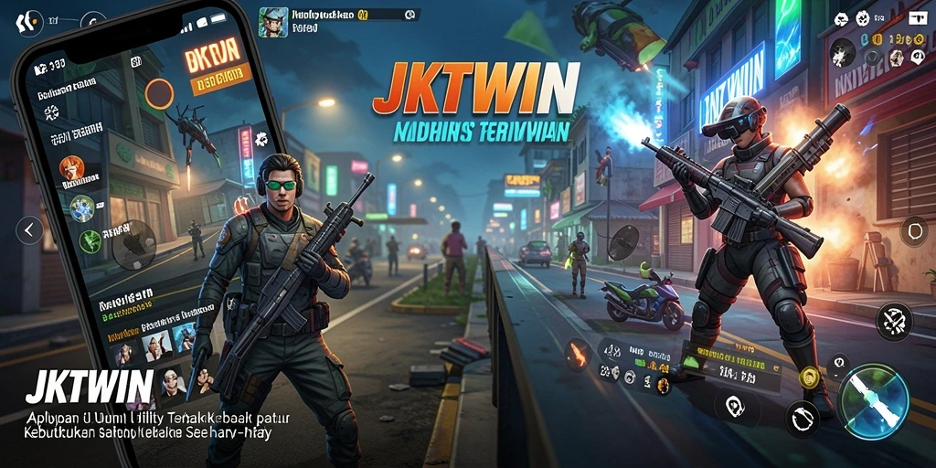 Tampilan antarmuka JKTWIN yang sederhana dan fungsional.
