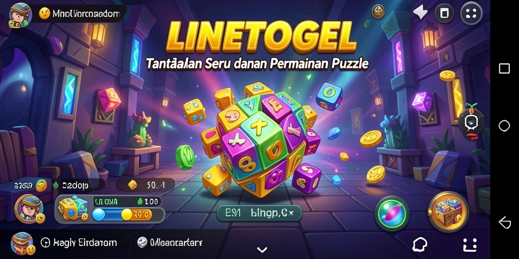 Screenshot gameplay LINETOGEL menampilkan tantangan puzzle yang menarik.