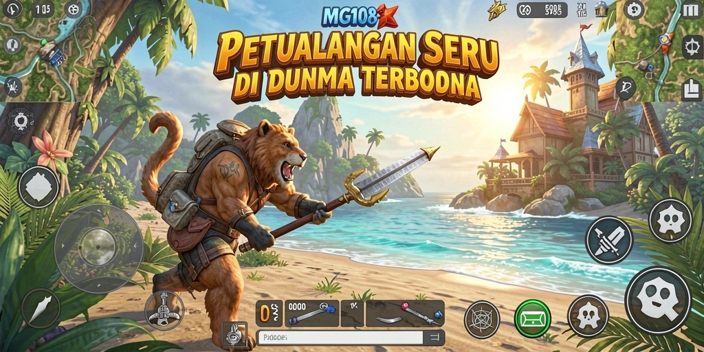 Gameplay seru di dunia terbuka MG108 yang penuh petualangan.
