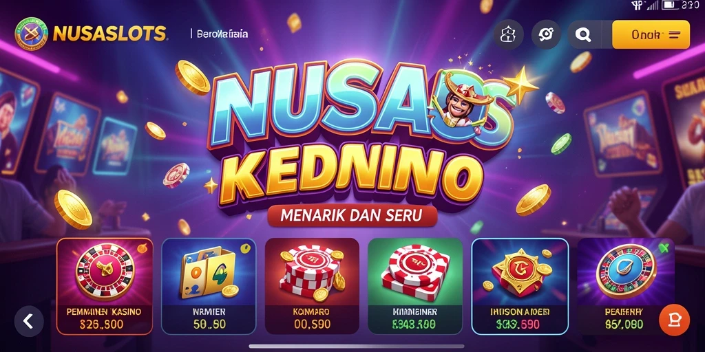 Tampilan gameplay NUSASLOTS yang menarik dan interaktif.