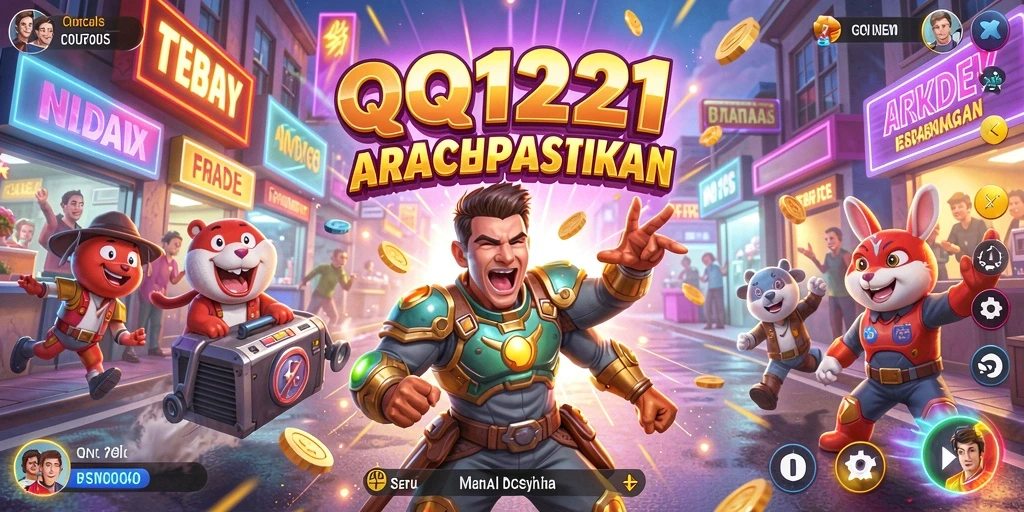 Screenshot gameplay QQ1221 yang menunjukkan aksi seru dan tantangan Arcade.