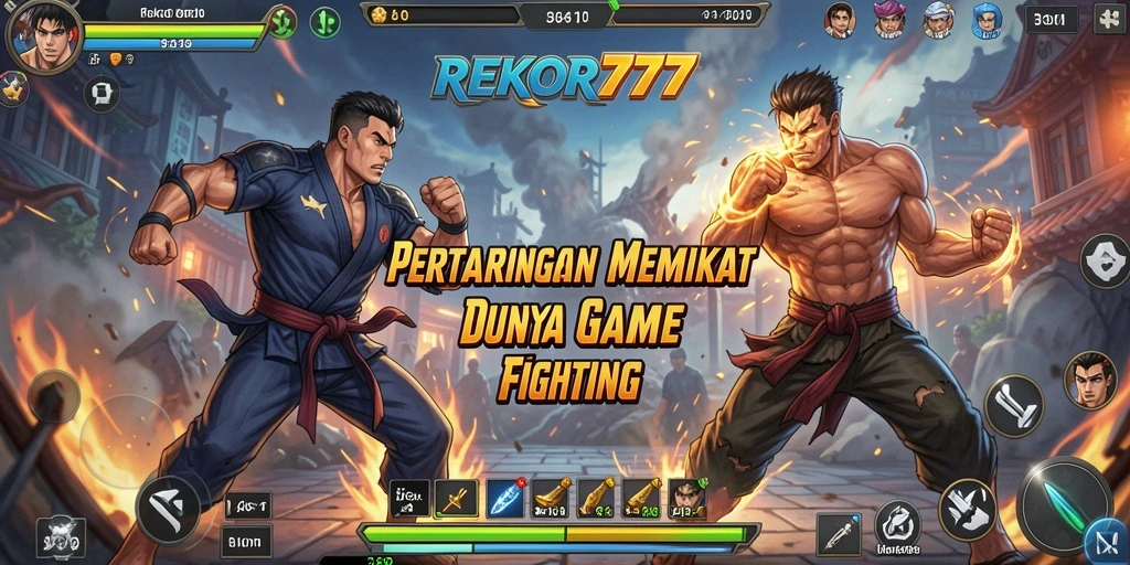 Tangkapan layar menunjukkan pertarungan epik di arena REKOR777.
