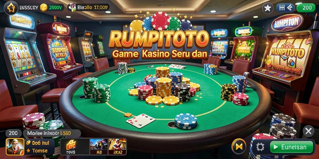 Tampilan gameplay RUMPITOTO yang menarik dan penuh aksi kasino.