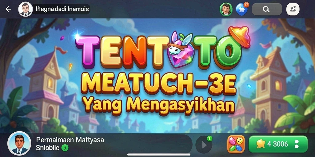 Tampilan gameplay seru TENTOTO dalam aksi Match-3.