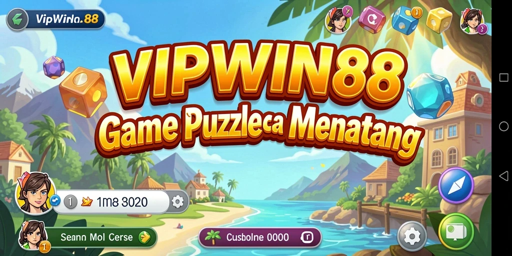 Tangkapan layar VIPWIN88 menampilkan momen intens dalam gameplay Puzzle.