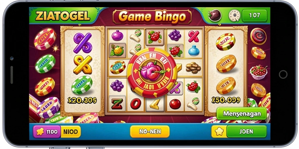 Tampilan gameplay seru dalam ZIATOGEL yang menampilkan Bingo.